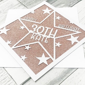 Personnalisé 30e anniversaire carte personnalisée 30e anniversaire carte pour lui sa carte de voeux Papercut 30e anniversaire carte Lasercut 30e anniversaire cadeau