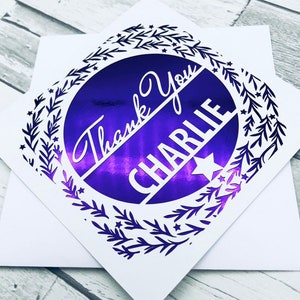 Personalisierte Dankeschön-Karte, Dankeschön-Geschenk, Dankeschön-Karte für Freund, Dankeschön-Karte für Chef, Dankeschön-Karte für Ihn