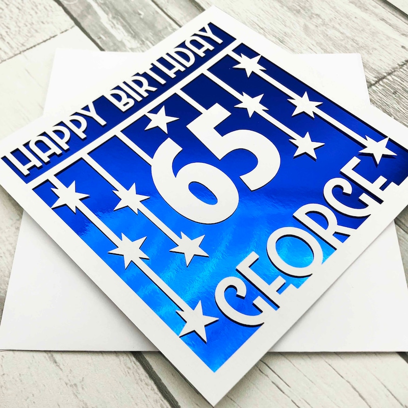 65th Birthday Card - Etsy