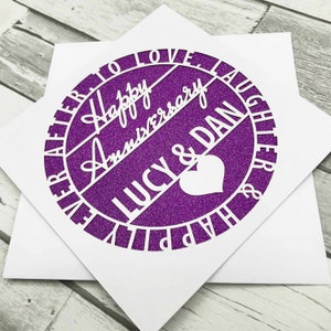 Carte d’anniversaire personnalisée, carte d’anniversaire pour mari, carte d’anniversaire pour femme, carte d’anniversaire pour petit ami