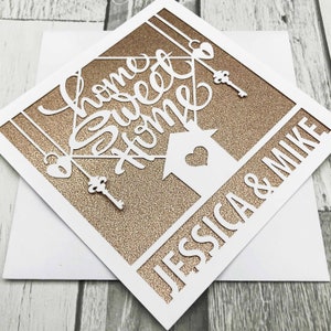 Personalisierte neue Zuhause Karte, neues Zuhause Geschenk, Zuhause süße Zuhause Karte, neue Zuhause Karte Familie, neues Zuhause Karte UK, neues Zuhause Karte für Freund