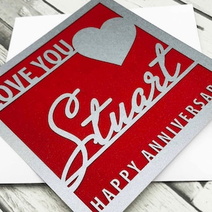 Carte d’anniversaire personnalisée, carte d’anniversaire pour mari, carte d’anniversaire pour femme, carte d’anniversaire pour petit ami