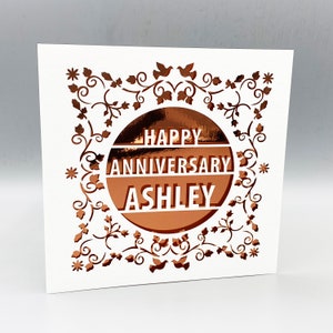 Carte d'anniversaire personnalisée, carte d'anniversaire pour mari, carte d'anniversaire pour femme, carte d'anniversaire pour petit ami