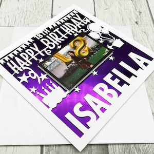 Carte photo personnalisée 18e 21e 30e 40e 50e 60e anniversaire 18e anniversaire fille 18e anniversaire garçon cadeau 18e anniversaire carte 18e anniversaire