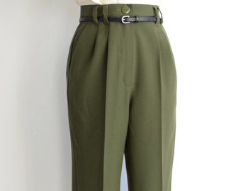 ン 大人気 新品 ノ Vintage 1960s Custom Wool Gabardine Pants ~ 33 Waist ~ Talon パンツ