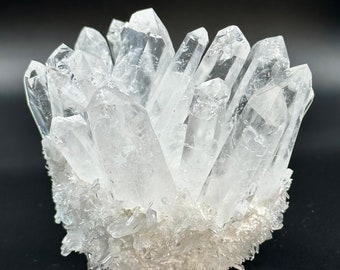 Large Clear Crystal Cluster | Big Size point Clear Quartz Pointed Custer | Cluster Natural Quartz | Quartz Crystal Cluster  pointed Specimen