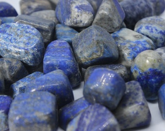 Lapis Lazuli Tumbled Stone: Grade A Polished Gemstone