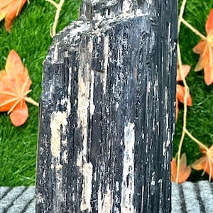 Amazing Large Black Tourmaline Rough Chunk, Black Rod, Log, Natural Black Tourmaline , Raw Black Tourmaline Cluster Free Form Tourmaline