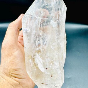Large Clear Quartz Crystal Point Tower In Side Enydro Quartz: 180MM Sparkling