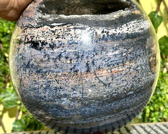 MASSIVE Dendritic Agate Crystal Sphere | Natural Agate Ball | Rare Collector Stone Sphere | Polished Stone