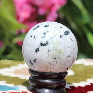 Beautiful 75MM Natural Flashy Rainbow Moonstone Sphere | Healing Chakra | Charged Energy Power Aura | Sphere Ball