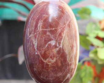 XXL 270MM Red Brecciated Jasper Lingam: Metaphysical Healing Stone (10.800KG)