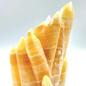 AAA Natural Banded Yellow Calcite Cluster Free Standing Display Specimens | High Flash Free Standing Display Specimens | Mineral Specimen