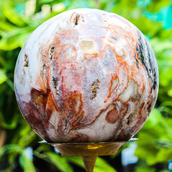 Druzy Agate 原石 赤箱付き 最終値下げ Druzy Mexican Lace Agate