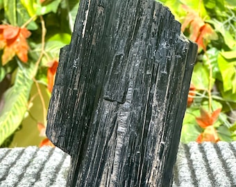 Beautiful Black Tourmaline Chunk, Rod, Log, Natural Black Tourmaline , Raw Black Tourmaline Cluster Free Form Tourmaline