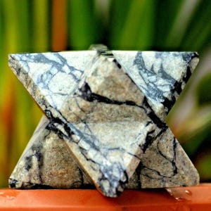 Picasso Jasper Merkaba Star: 65MM Healing Meditation Crystal