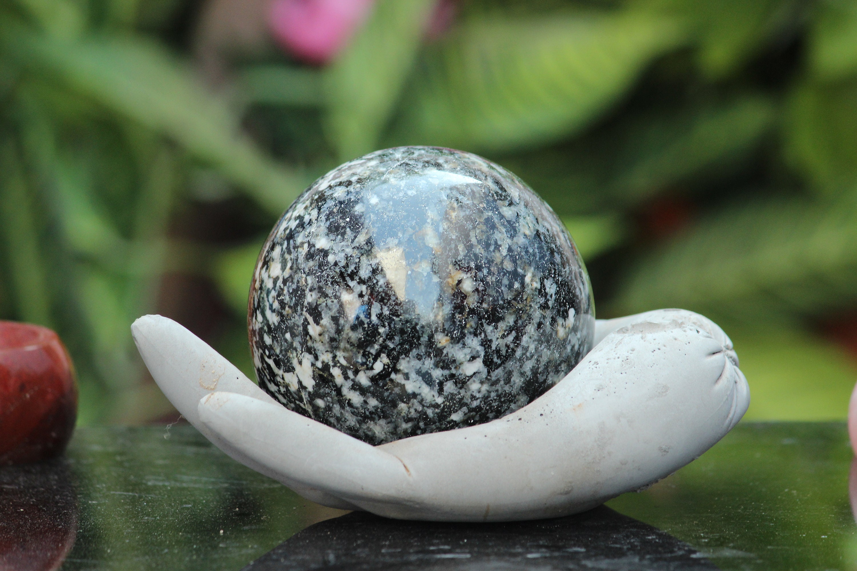 Natural 85MM Zebra Jasper Black and White Jasper Stone Chakra Etsy