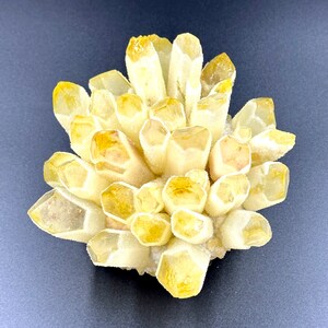 Natural Yellow Phantom Quartz Crystal Cluster Unique Rock Yellow Quartz Crystal Geode Cluster Mineral Specimen Home Decor So Cool Gift