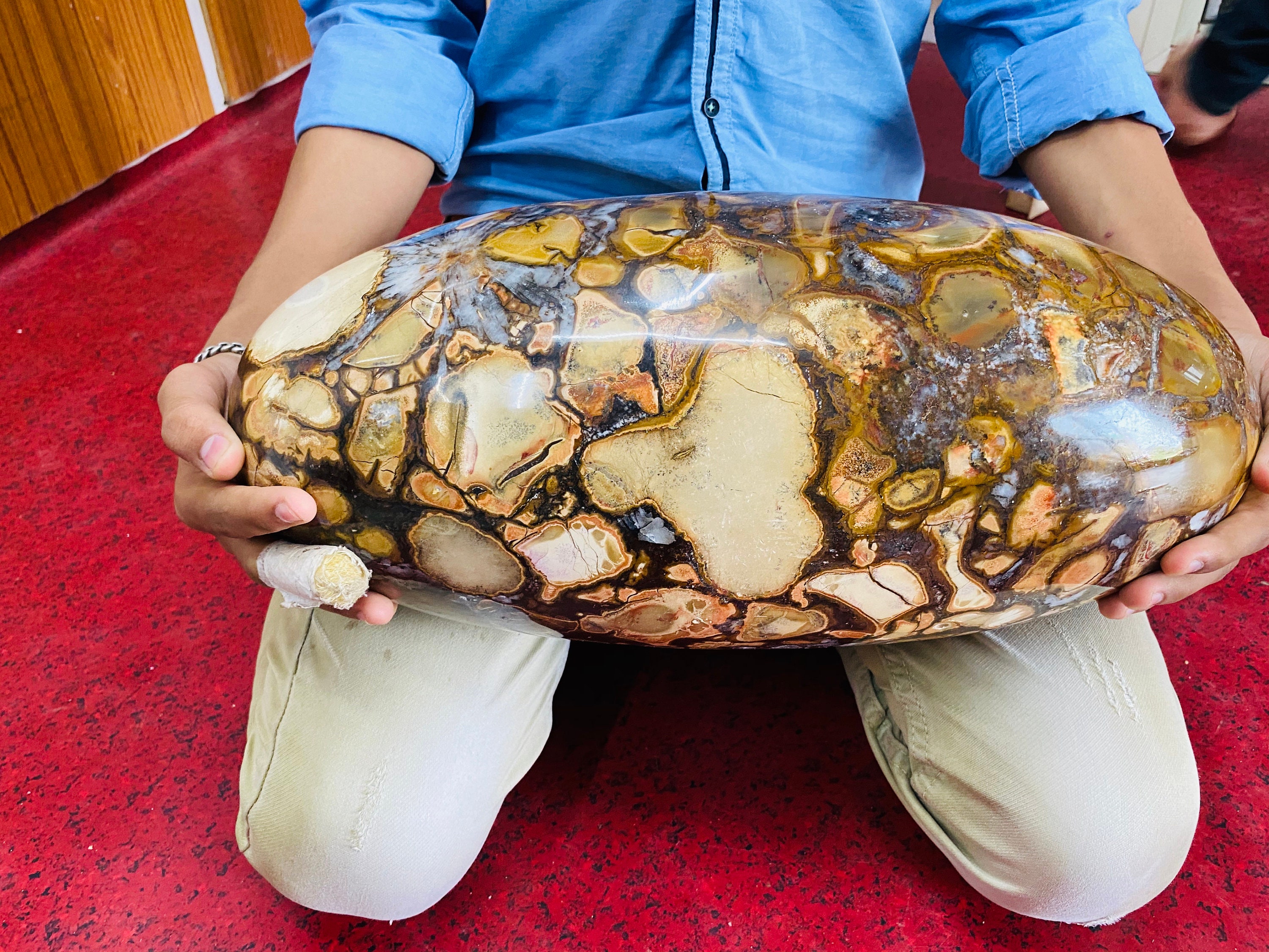 Extralarge King Cobra Jasper Stone Healing Charged Crystal Etsy UK