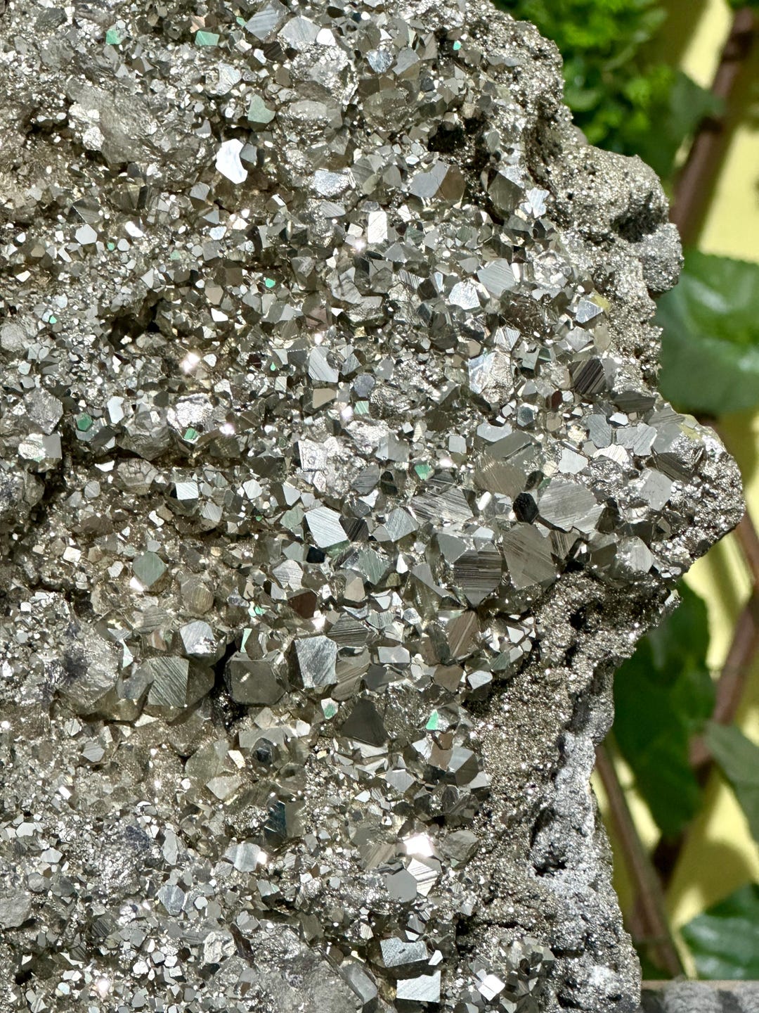 MASSIVE Peru Cubic Pyrite Cluster: Natural Crystal | Mineral Specimen ...