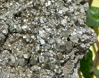 MASSIVE Peru Cubic Pyrite Cluster: Natural Crystal | Mineral Specimen Premiume Quality | Collector Piece