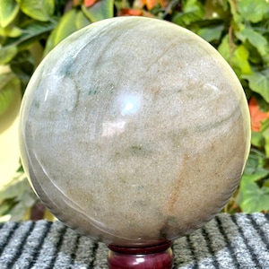 Giant 185MM Natural Green Aventurine Sphere Healing Power Metaphysical Meditation Sphere Ball