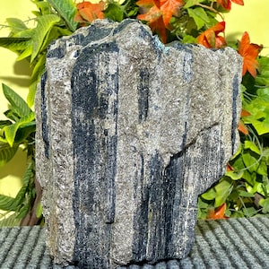 Rare Black Tourmaline Raw With Mica Crystal Tourmaline Rough, Log, Tourmaline Rod, Raw Tourmaline Cluster Tourmaline Chunk Tourmaline Rough