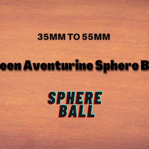1 kg 35MM a 55MM Verde Aventurina Esfera Bola Cristal Curativo Chakra Piedra Al por mayor Bola de Esfera