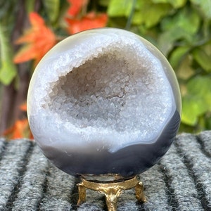85MM Natural Blue Druzy Lace Agate Sphere Crystal Aura Metaphysical Meditation Healing Power Chakra Stone Sphere Ball