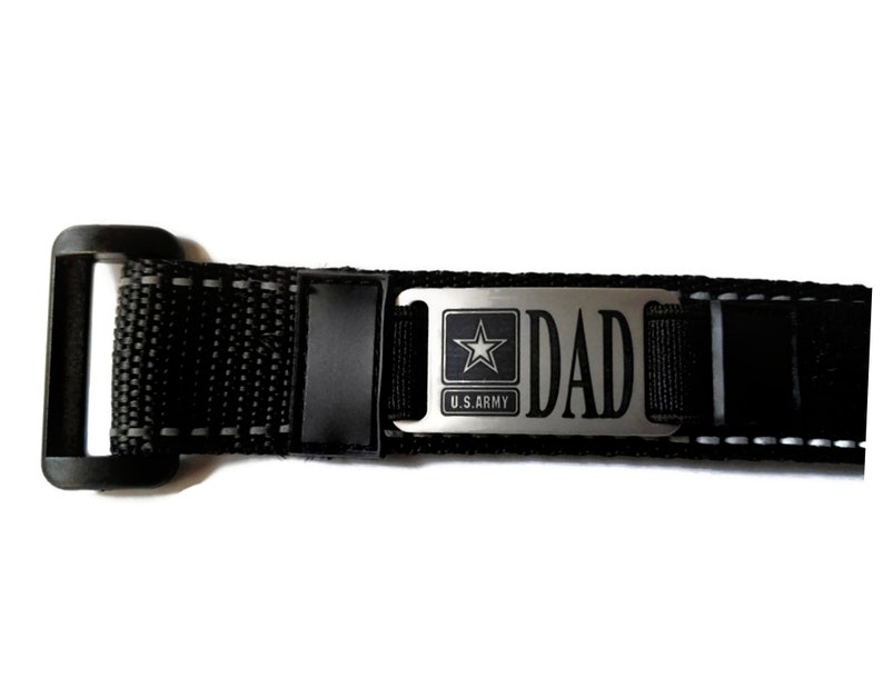 Free Domestic Shipping Army Custom Engraved Sporty Nylon Adjustable Bracelet