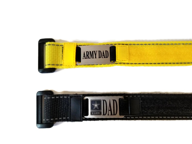 Free Domestic Shipping Army Custom Engraved Sporty Nylon Adjustable Bracelet