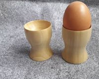 handmade wooden egg cup