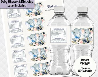 or Boy and Girl Twin Boys Twin Girls Set of 10 Keep Calm We/'re Having Twins Water Bottle Labels Favors for a Twin Baby Shower