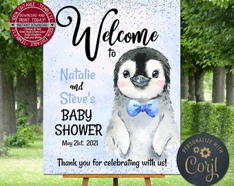 Penguin Baby Shower | Etsy