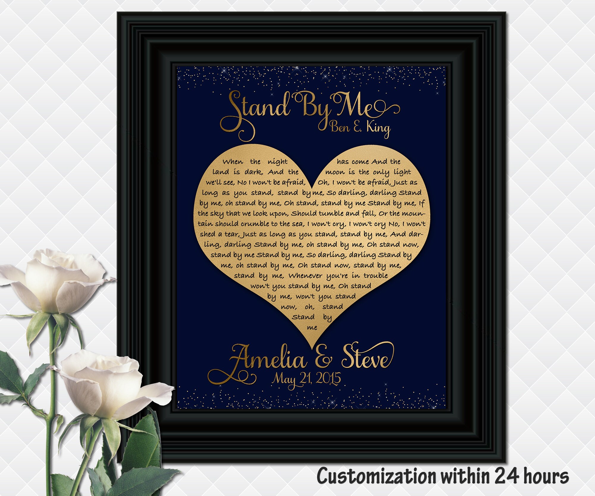 Wedding Song Lyrics Wall Art Decor Custom Heart Shaped Quote Etsy UK