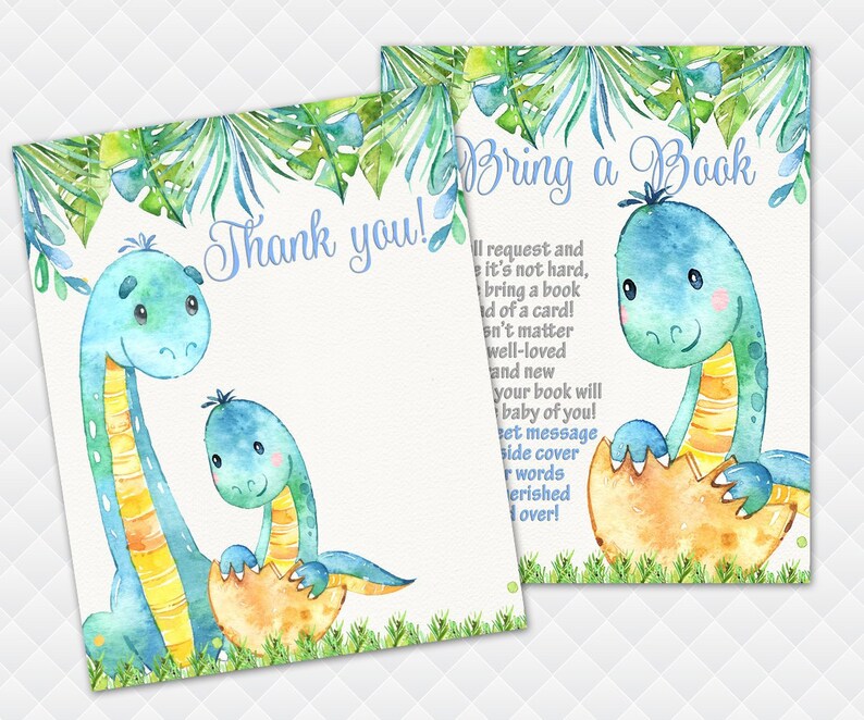 Dinosaurs custom Baby Shower Invitation Digital boy Invite Etsy