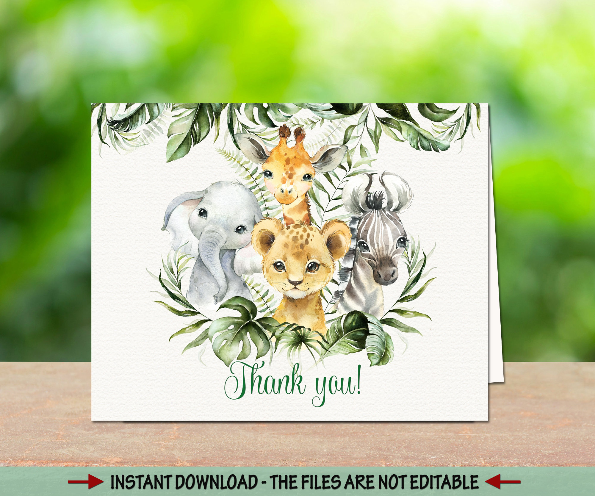 Safari Animals Folded Tent Thank You Card Jungle Baby Shower - Etsy New Zealand Safari Animals Folded Tent Thank You Card Jungle Baby Shower - Etsy New Zealand