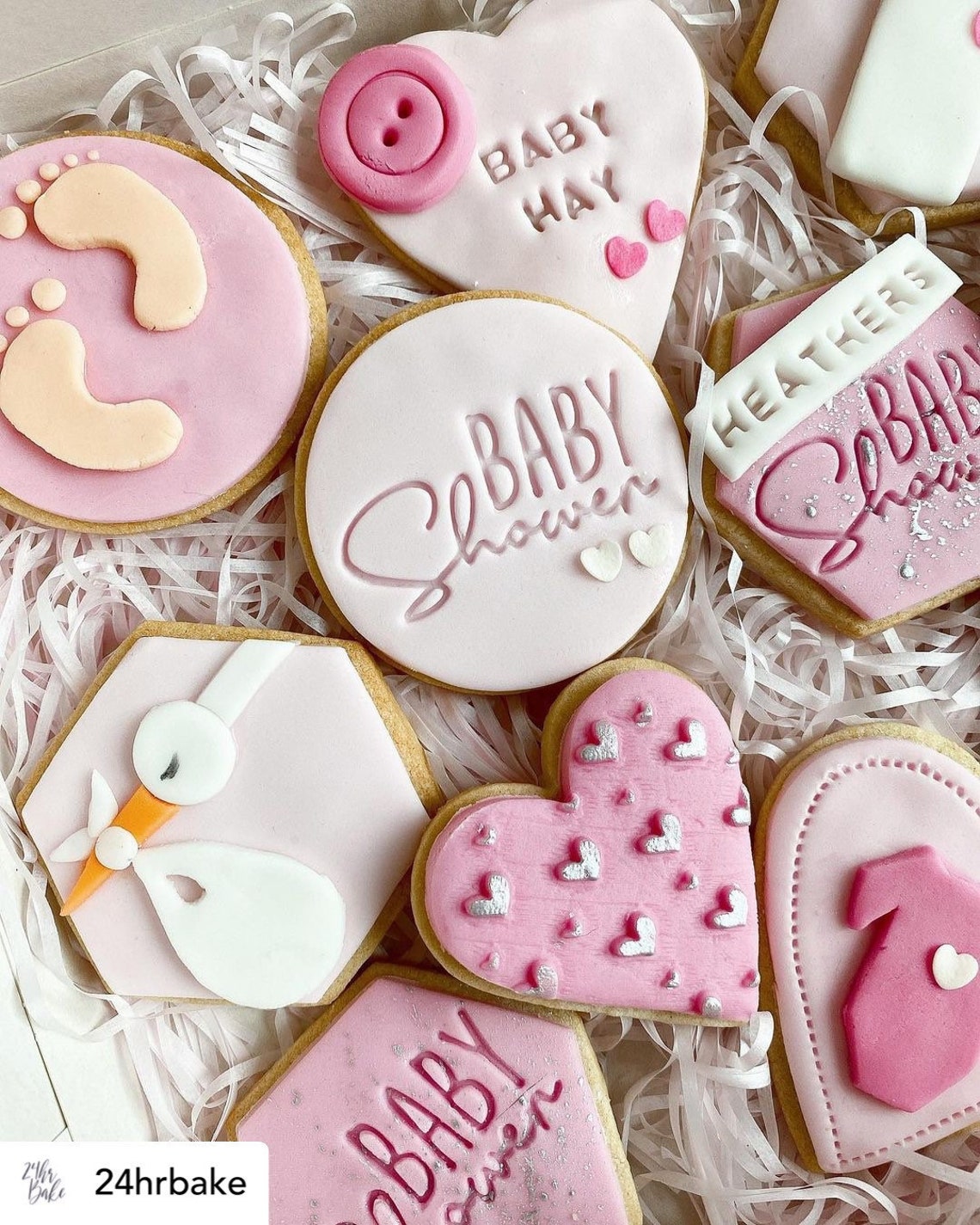 Baby Shower Cookie Embosser Fondant Stamp Etsy