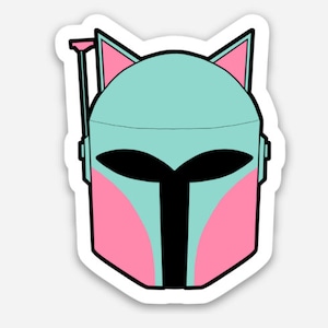 MANDO KITTY Sticker 3x3