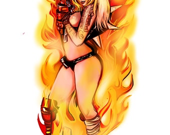 Junkrat Kat Sticker 2x4