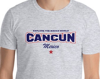Cancun Mexico Unisex T-Shirt - Explore The Mayan World, mayan culture, Mexican Riviera, Mexican Vacay, mexican vacation, Mayan ruins shirt