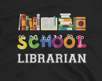 School Librarian Unisex T-Shirt - elementary school librarian, middle school librarian, school librarian, librarian shirt, funny library tee