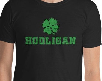 Irish Hooligan Short-Sleeve Unisex T-Shirt - dublin ireland rugby irish pub st patrick's day ireland rugby dublin soccer futbol lucky luck