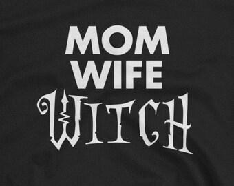 Mom Wife Witch halloween shirt witchy shirt witch shirt mom shirt halloween women shirt mom shirt wife shirt tee Short-Sleeve Unisex T-Shirt