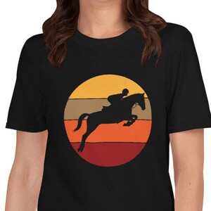 Equestrian Horse and Horseback Rider Unisex T-Shirt