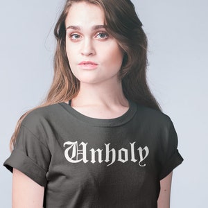 Unholy Unisex T-Shirt Masquerade, Unholy, Death, Knight, Death Metal, Emo, Death, Evil, Unholy Hell image 1