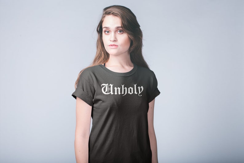 Unholy Unisex T-Shirt Masquerade, Unholy, Death, Knight, Death Metal, Emo, Death, Evil, Unholy Hell image 1