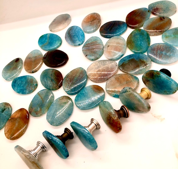Aquamarine Agate Knobs 25 Off at Purchase Blue Ocean Knobs