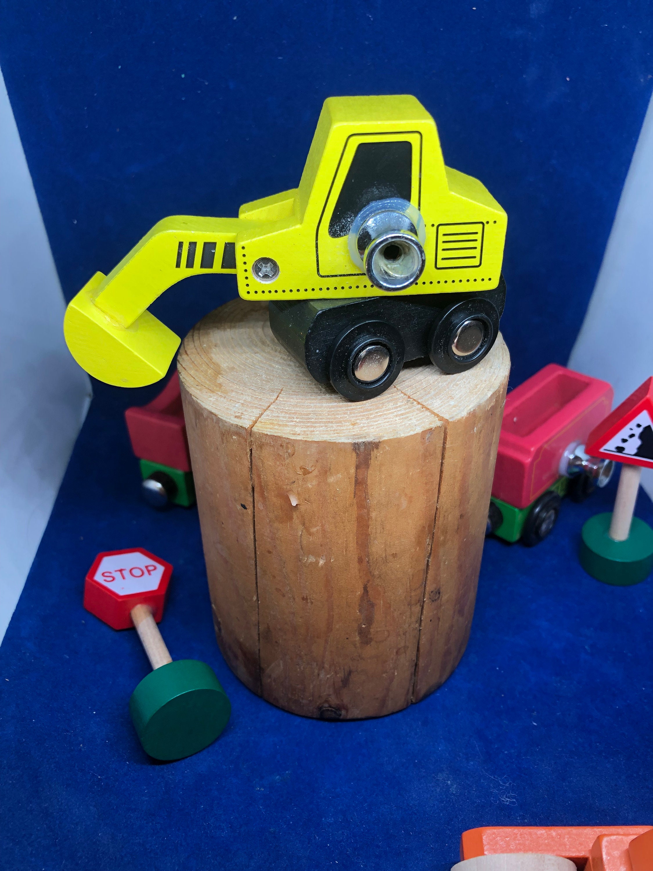 Toy Truck Knobs: Colorful Wooden Vehicle Dresser Pulls, Construction ...