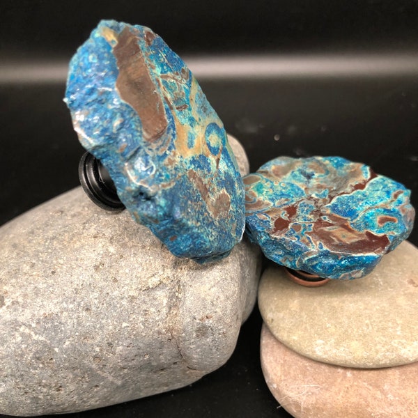 Blue Fossil Coral jade knobs, seashell blue coral knobs, beach knobs, sea glass coral knobs, beach house knobs, ocean knobs, dresser knobs